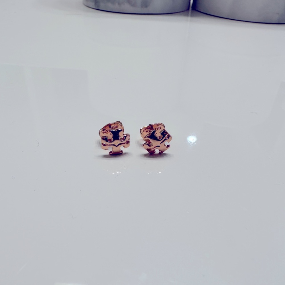 Tory Burch Rose Gold Stud Earrings